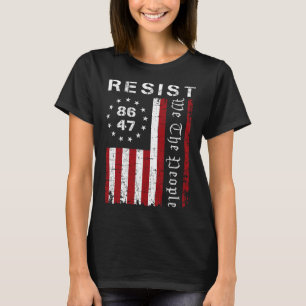 T-shirt Résistez à la protestation 8647 86 47 Nous Le Peup
