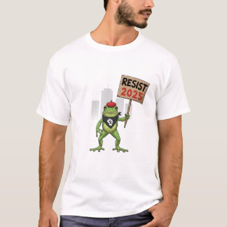T-shirt Résistez à la Protestation de Grenouille de Portla
