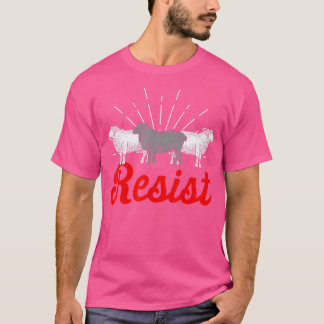 T-shirt Résistez à l'élevage des moutons Amateur des mouto