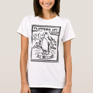 T-shirt Résistez À Pingouin Contre Les Tarifs Des Pantoufl