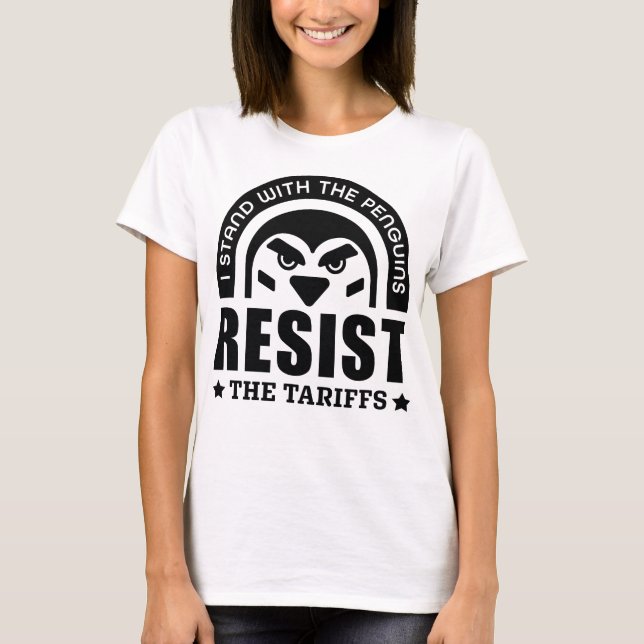 T-shirt Résistez Au Pingouin Tarifs (Devant)