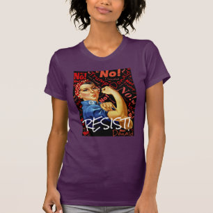 T-shirt "Résistez" au Président Trump With Rosie