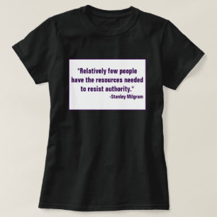 T-shirt Résistez au refus d'obéir à désobéir aux anti-auto