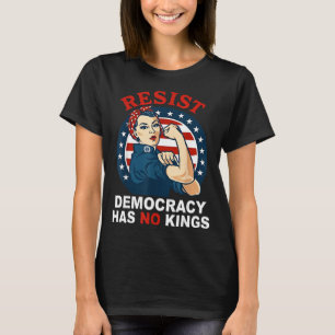 T-shirt Résistez Démocratie A Des Rois Femme Fille Amériqu