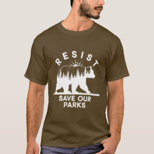 T-shirt Résistez Sauvez Nos Parcs Alt Us Parcs Nationaux O