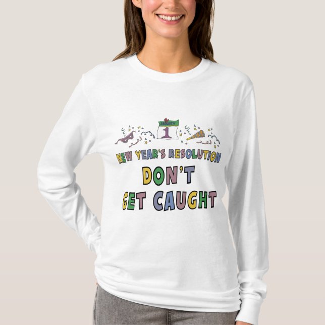 T-shirt Résolution de nouvelle année (Devant)