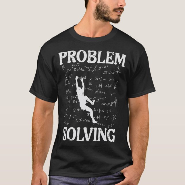 T-shirt Résolution de problèmes d'escalade Formules mathém (Devant)