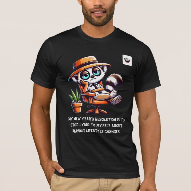T-shirt Résolution honnête du Nouvel An (Devant)