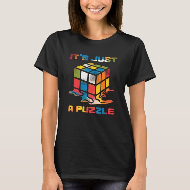 T-shirt Résolution rapide de puzzle Maître Speed Cubing Sp (Devant)