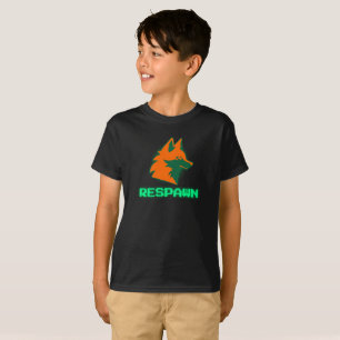 T-shirt RESPAWN – Logo de Neon Gamer Fox