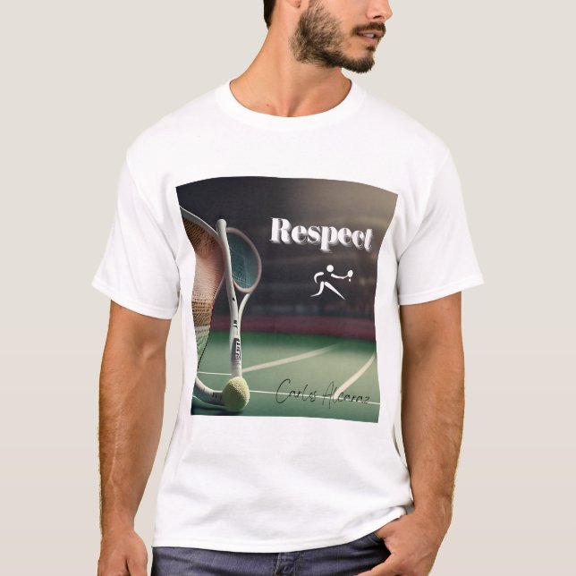 T-shirt Respec Alcaraz, alcaraz, amour du tennis, vie de t (Devant)