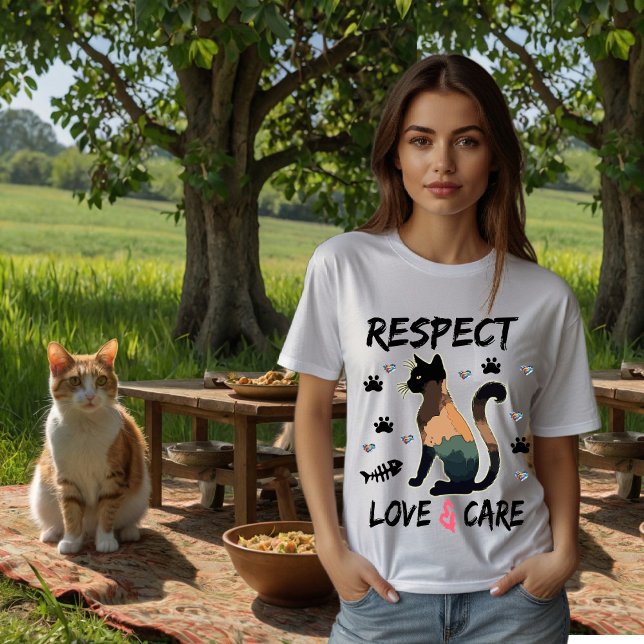 T-shirt Respect, amour et soins (Créateur téléchargé)