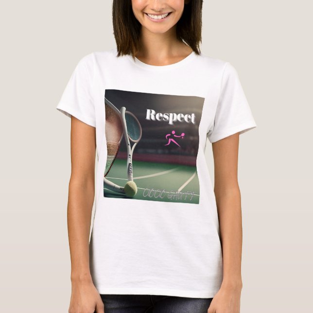 T-shirt RESPECT Coco Gauff, tennispassion, tennisfanatique (Devant)