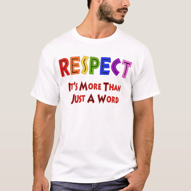 T-shirt Respect d'arc-en-ciel (Devant)