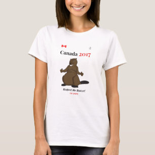 T-shirt Respect de castor du Canada 150 en 2017