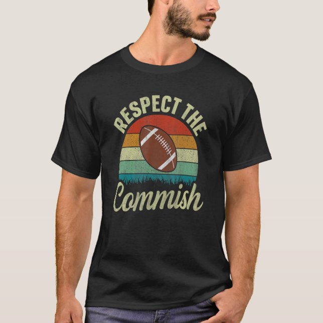 T-shirt Respect De La Commish Football Imaginaire Commish (Devant)