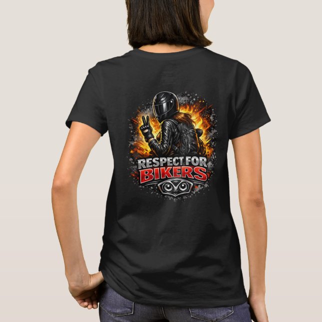 T-shirt Respect for bikers (Dos)