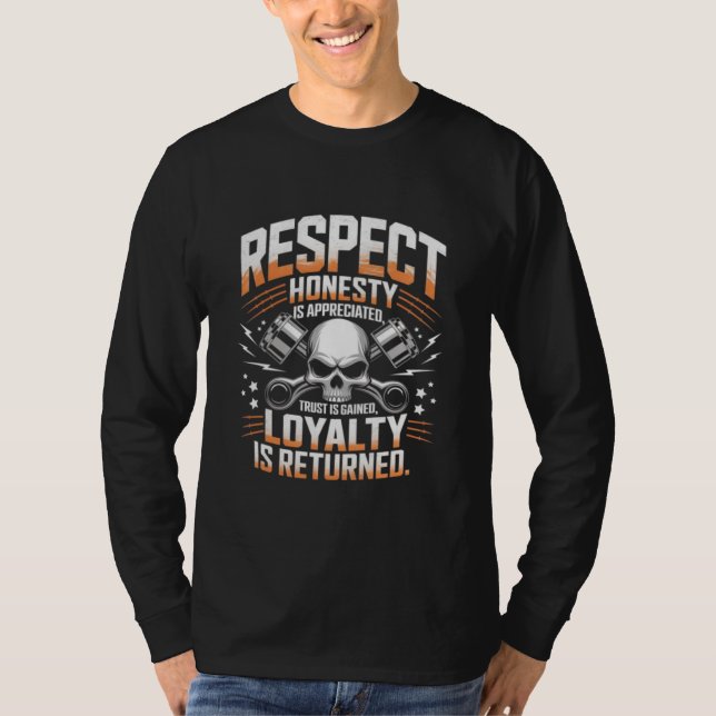 T-shirt Respect, Honneur, Confiance et Fidélité (Devant)