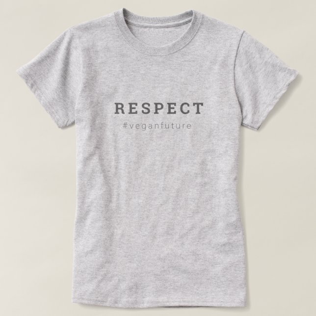 T-shirt RESPECT Végétal Moderne Simple Minimal Typographie (Design devant)