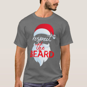 T-shirt respecter la barbe santa claus drôle noël 3
