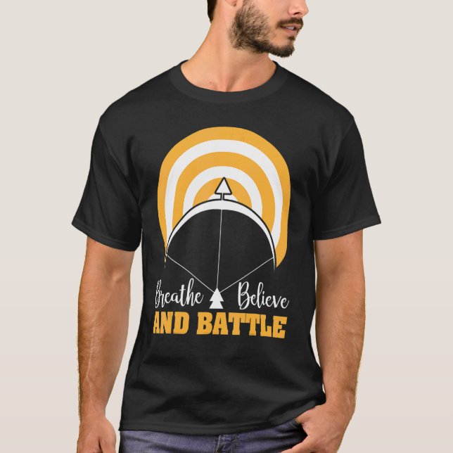 T-shirt Respecter La Croyance Et La Bataille (Devant)