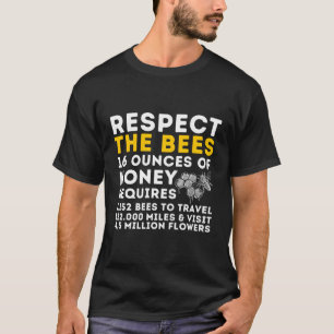T-shirt Respecter Les Abeilles Beekeeg Beekeeper