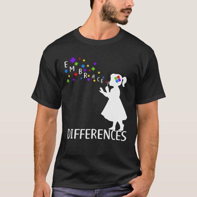 T-shirt Respecter les différences - Journée de Sensibilisa (Devant)