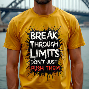 T-shirt Respecter les limites - Typographie inspirante