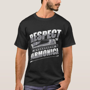 T-shirt respecter l'harmonica instrument bouche harpe noix