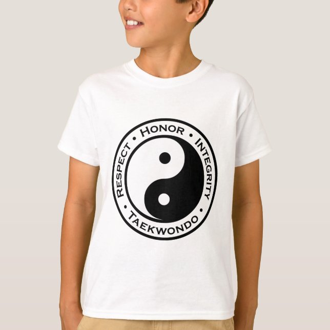 T-shirt Respecter l'intégrité d'honneur Taekwondo (Devant)