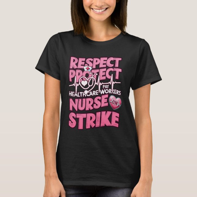 T-shirt Respecter Protéger Payer les Travailleurs de la Sa (Devant)