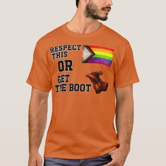 T-shirt Respectez Cela Ou Obtenez Le Drapeau De La Fierté