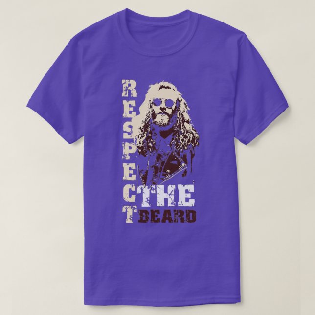 T-shirt Respectez la barbe 76 (Design devant)