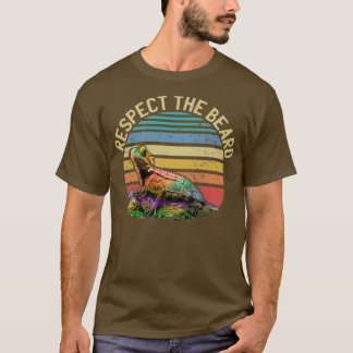 T-shirt Respectez la barbe amusante conception de cadeaux