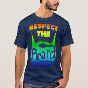 T-shirt Respectez la barbe Coloful Beard Lovers Save the B