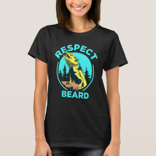 T-shirt Respectez La Barbe Dragon Pogona Lizard Bea