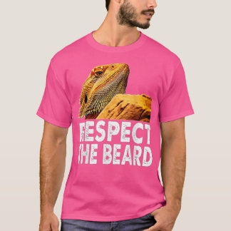 T-shirt Respectez La Barbe Drôle Dragon Lizard Owne