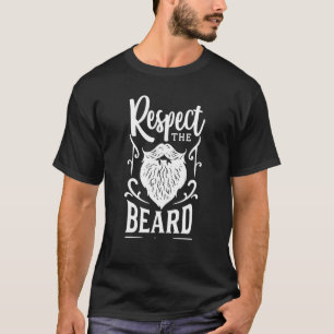 T-shirt Respectez La Barbe Drôle Hipster Coiffure faciale 