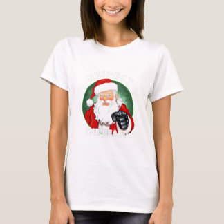T-shirt Respectez La Barbe Le Père Noël Drôle Noël