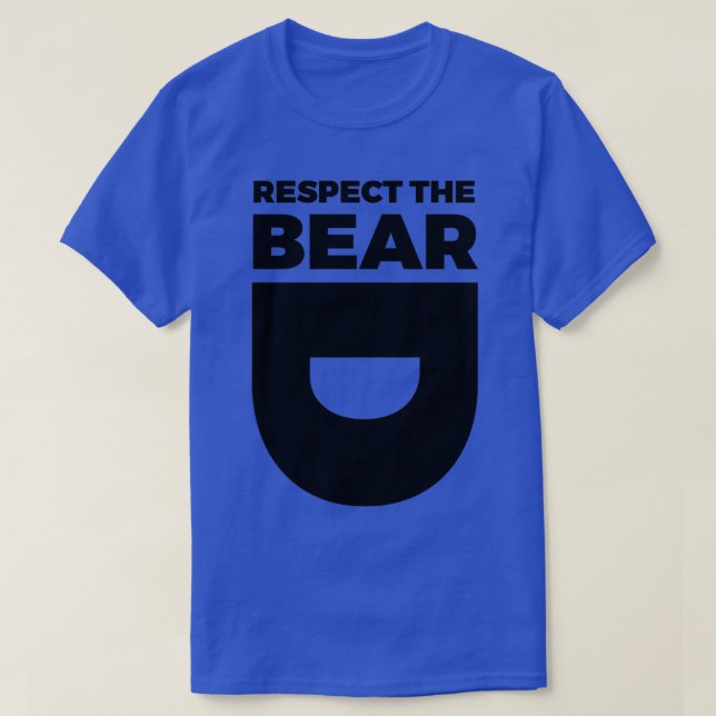 T-shirt Respectez La Beard Shirt (Design devant)