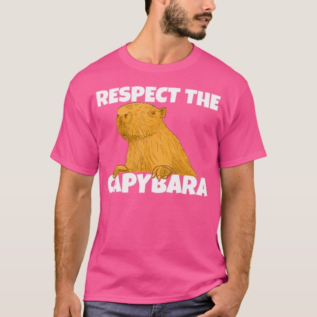 T-shirt Respectez La Capybara (Devant)