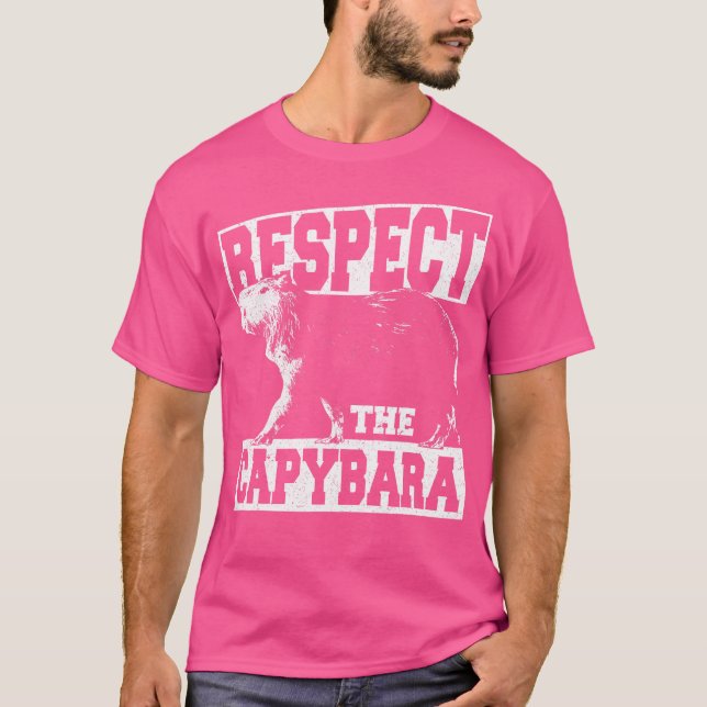 T-shirt Respectez La Capybara (Devant)