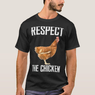 T-shirt Respectez la ferme avicole pour le Chicken Raglan