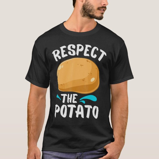 T-shirt Respectez La Pomme De Terre Drôle Légumes Pour Enf (Devant)