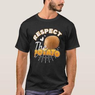 T-shirt Respectez La Pomme De Terre Pomme De Terre À Base