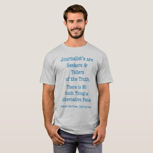 T-shirt Respectez la presse (Devant entier)