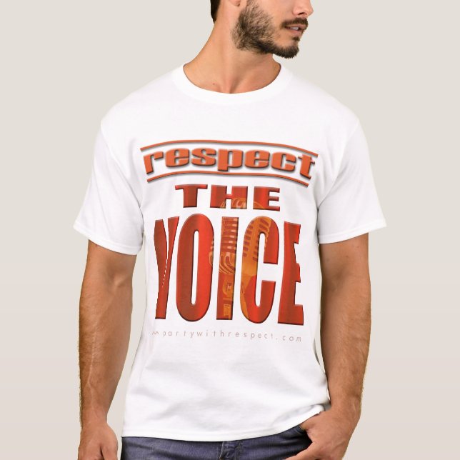 T-shirt Respectez la voix (Devant)