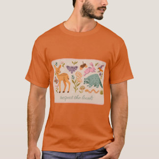 T-shirt Respectez l'ami des locaux