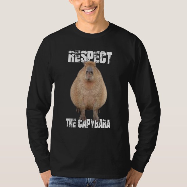 T-shirt Respectez L'Amoureux des animaux Capybara Funny Ca (Devant)