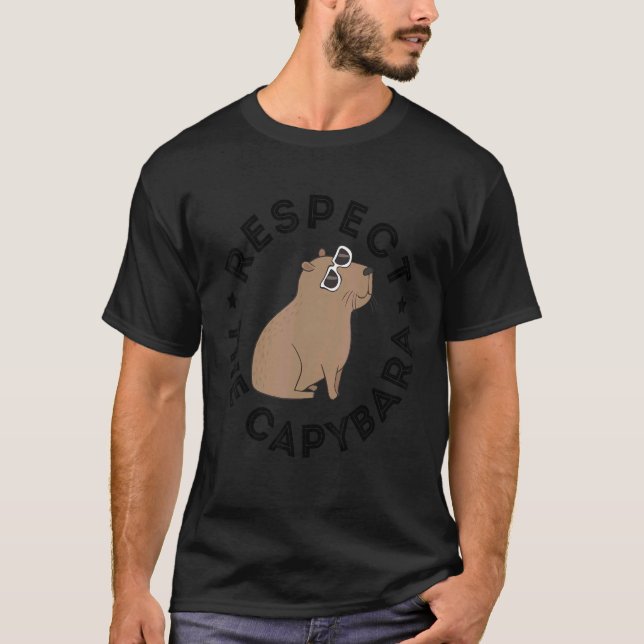 T-shirt Respectez L'Animal Capybara (Devant)